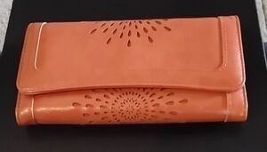New~APHISON Saddle Tan Long Wallet